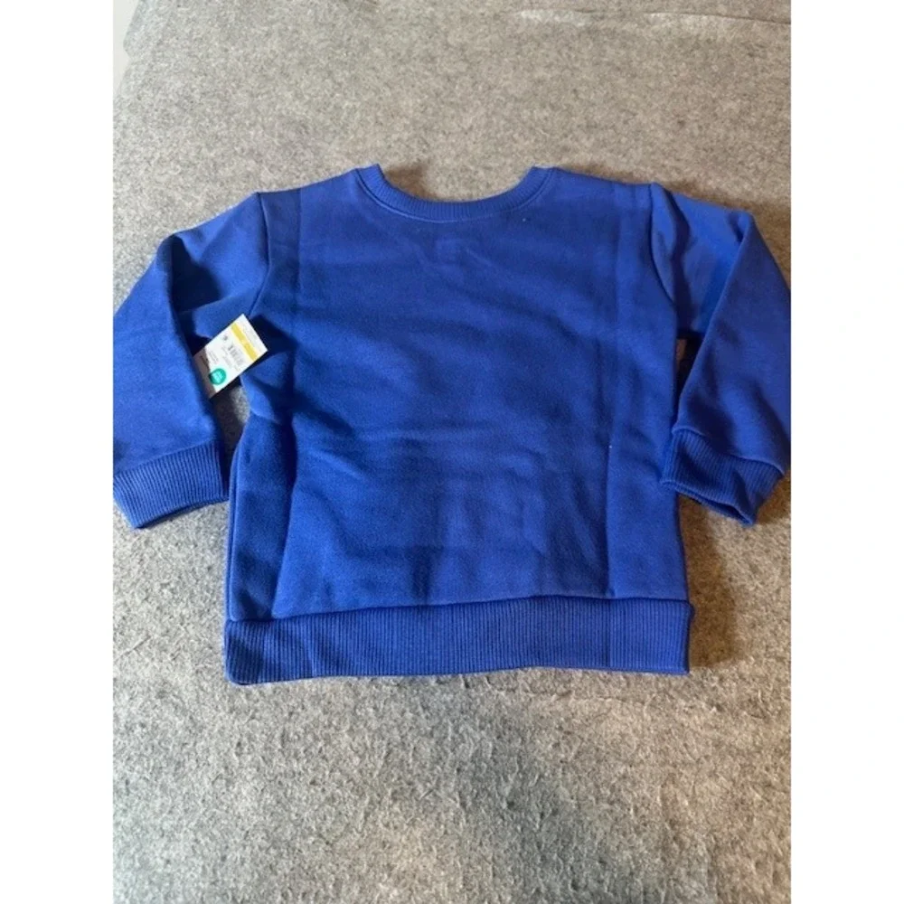 Garanimals Toddler Boys 2T Dazzling Blue Wild About Nature Fleece Sweatshirt NEW